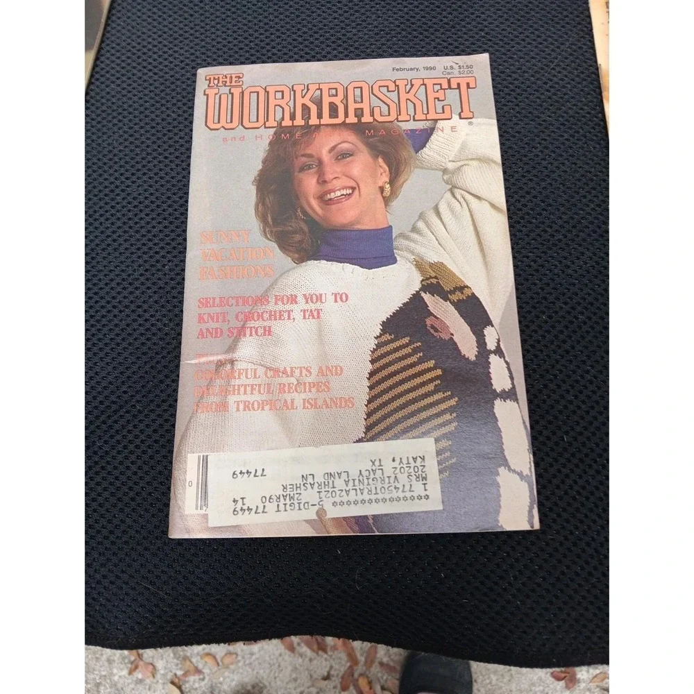 Lot of 6/ 90 & 91 Workbasket Magazines Knit, Crochet, Sewing,Tat, Craft Patterns